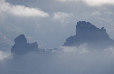 Nublo Kırsal Parkı 'ndaki El Toscon. Tejeda. Büyük Kanarya. Kanarya Adaları. İspanya.