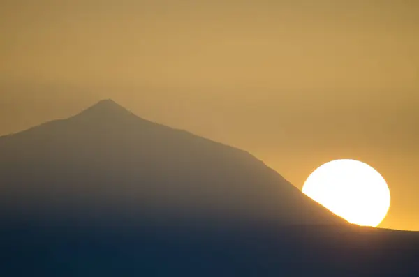 Teide Peak Island Tenerife Sunset Canary Islands Spain — Stock Photo, Image