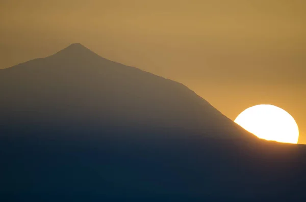 Teide Peak Island Tenerife Sunset Canary Islands Spain — Stock Photo, Image