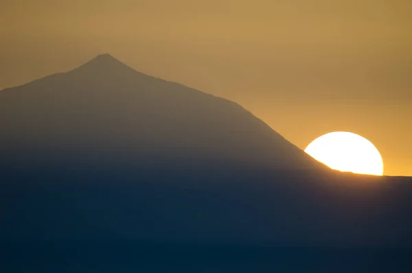 Teide Peak Island Tenerife Sunset Canary Islands Spain — Stock Photo, Image