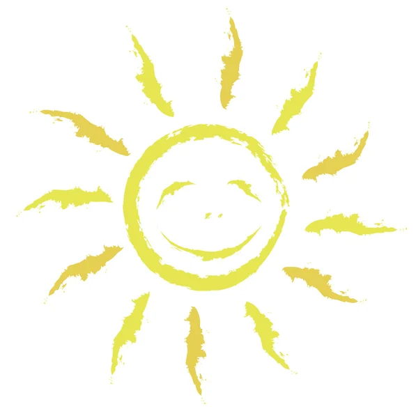 Sun smile — Stock Vector