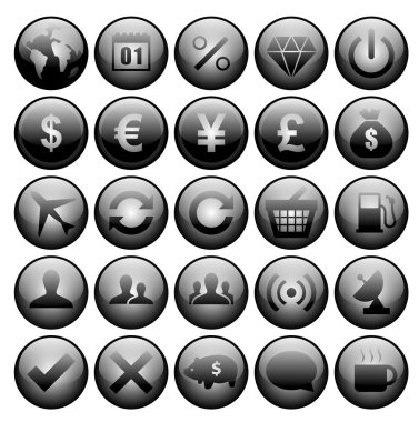 iş için simge kümesi