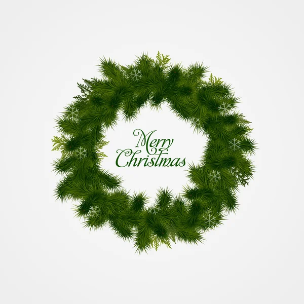 Сhristmas wreath — Stock Vector