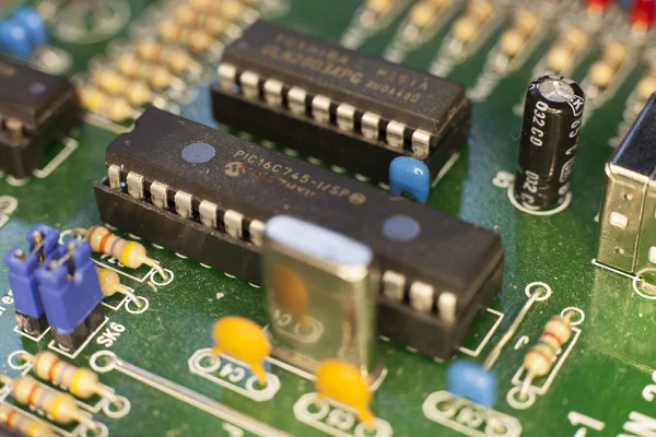 Circuit Board with Components — Stock Photo, Image