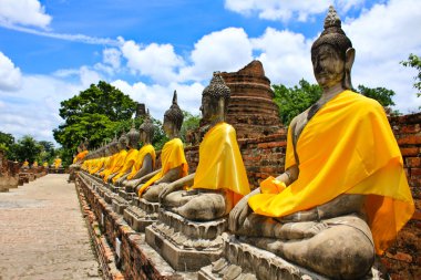 taş ayutthaya, Tayland bir Buda heykeli.