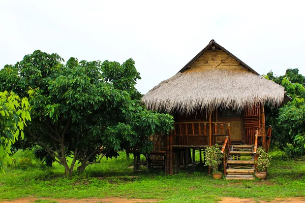 Thailändsk stil trä koja — Stockfoto