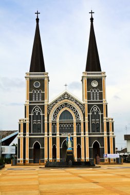 eski kilise maria heykel Tayland ile.