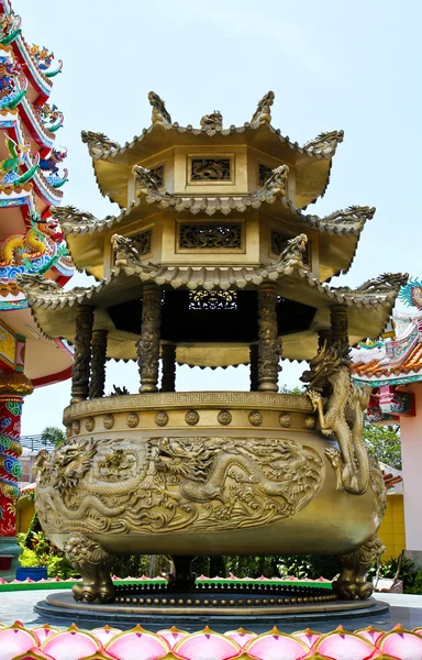 The Old Brass Dragon Incense burner. — Stock Photo, Image