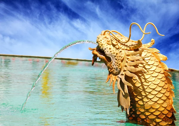 Le Dragon étant de l'eau pulvérisée . — Photo