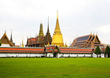 Wat Phra Kaew, Zümrüt Buddha Tapınağı, Bangkok, Tayland.