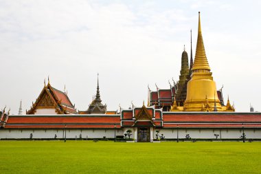 Wat Phra Kaew, Zümrüt Buddha Tapınağı, Bangkok, Tayland.