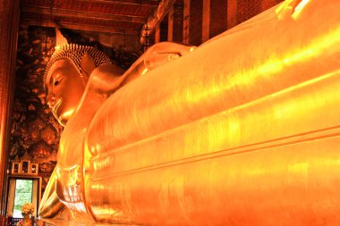 Tayland yatan Buda heykeli buddha Tapınağı wat pho, Asya