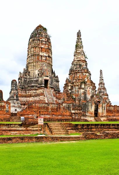 Wat Chai Watthanaram tempel. Ayutthaya historisch park, thailand. — Stockfoto