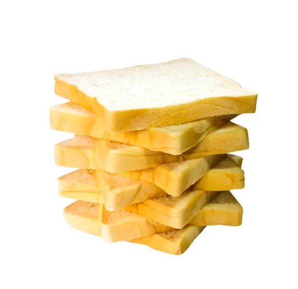 Brood geïsoleerd op witte achtergrond. — Stockfoto