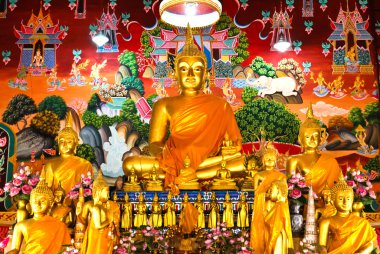 Bangkok, Tayland tapınak Buda heykeli.