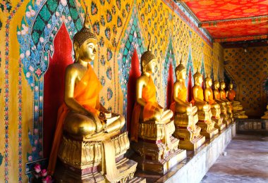 Buda heykeli wat arun bangkok Tayland.