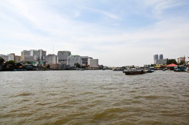 doğal görünümü, chao praya Nehri Bangkok, Tayland.