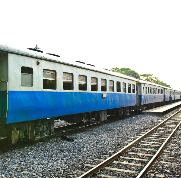 Old second class passenger bogie of the train. — Stock Photo, Image