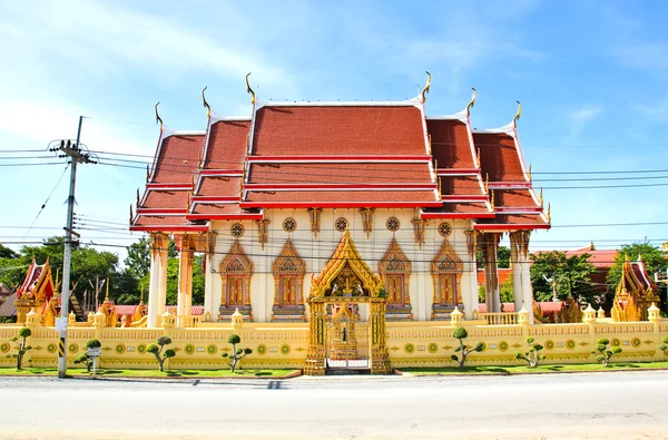 Tempio Thailandia sul cielo blu — Foto Stock