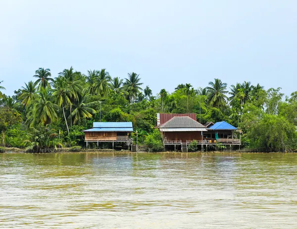 Mae klong river, samutsongkhram provinsen i thailand. — Stockfoto