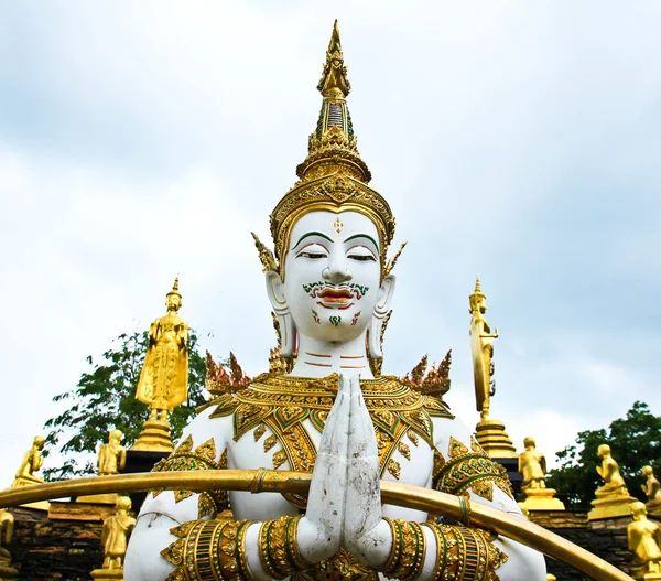 Diosa, templo tailandés, Samut Songkhram en Tailandia . — Foto de Stock