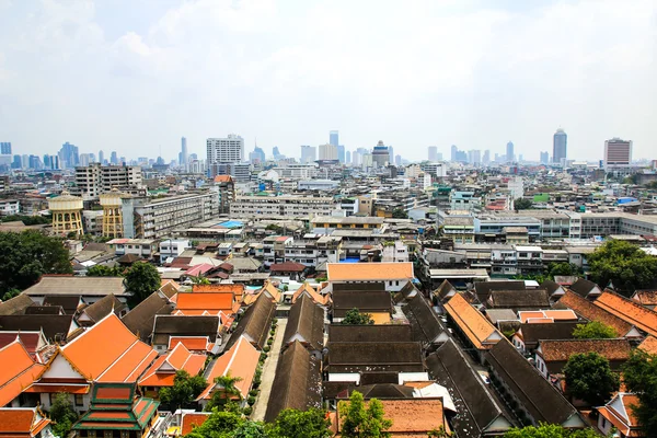 General view of Bangkok from Golden mount, Thailand — Stock Photo, Image
