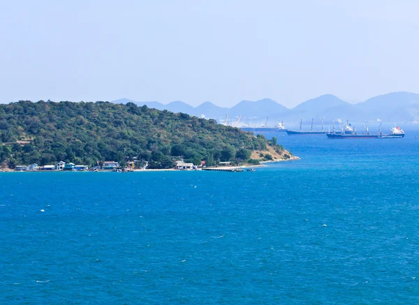 Top view of Sichang Island ,Chonburi ,Thailand. — Stock Photo, Image