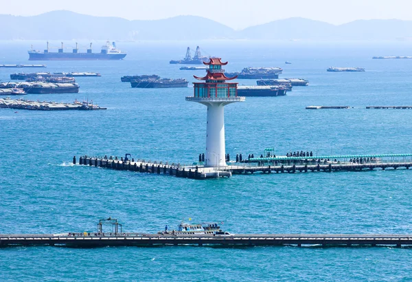 Fågel vy över srichang island, thailand — Stockfoto