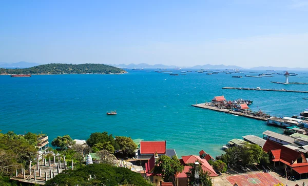 Aerial view of Srichang Island ,Chonburi ,Thailand. — Stock Photo, Image