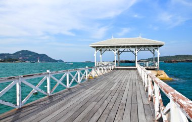 Sriracha ampor sri chang adasında Güzel eski köprü ,