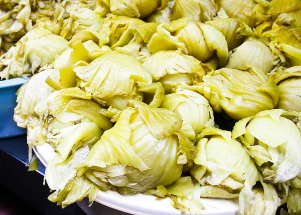 Cavolo cinese sottaceto, il cibo vegetale cinese riservato in — Foto Stock