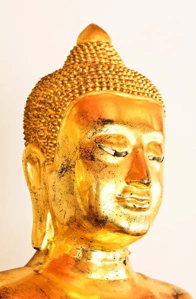 Imagen de cerca de la escultura buda dorada del templo de Wat Pho, b — Foto de Stock