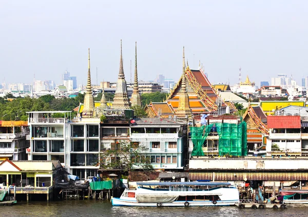 Bangkok Stadt und Fluss — Stockfoto