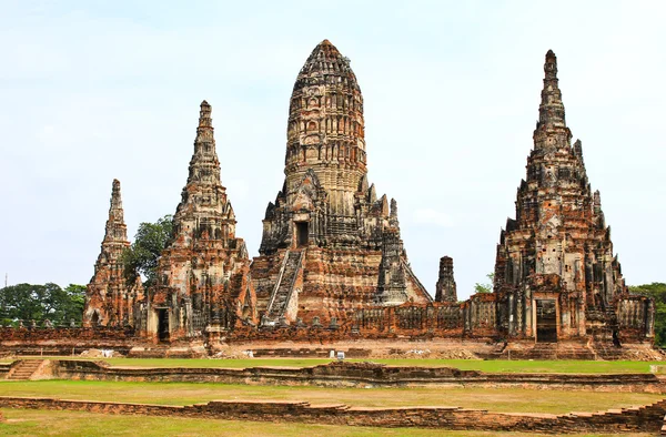 Wat Chaiwatthanaram Temple. Ayutthaya Historical Park, Tailândia . — Fotografia de Stock