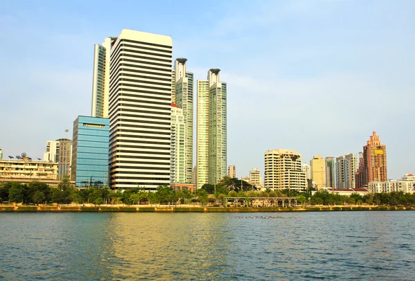 Pohled na město Bangkok, Thajsko — Stock fotografie