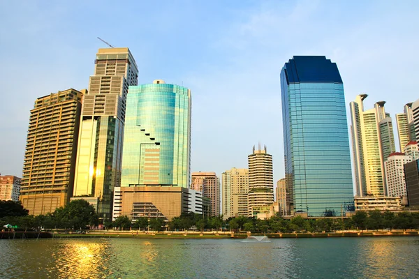 Pohled na město Bangkok, Thajsko — Stock fotografie