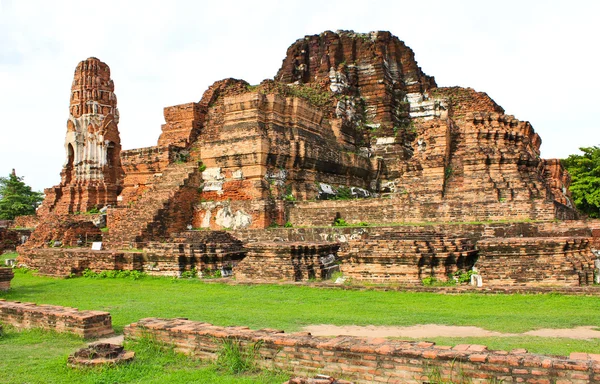 Wat mahathat oude ayutthaya periode — Stockfoto