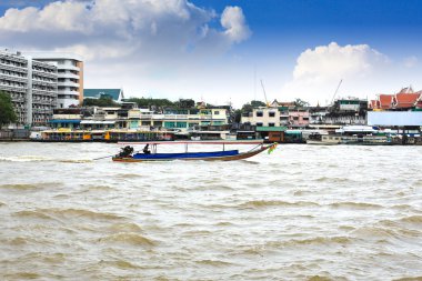 tekne chao phraya Nehri, bangkok, Tayland