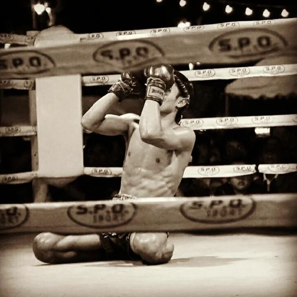 Muay Thai (Boxeo tailandés) ) — Foto de Stock