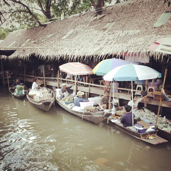 Floating Market ,Bangkok ,Thailand. — Stock Photo, Image