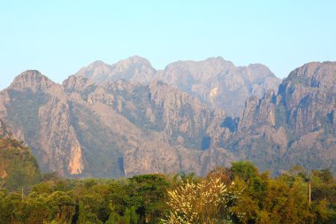Mountain view vang vieng, laos