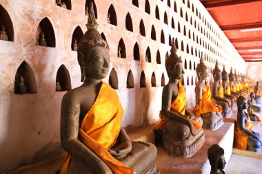 Buda görüntü wat si saket Vientiane, laos.