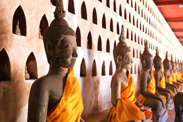 Imagem de Buda em Wat Si Saket em Vientiane, Laos . — Fotografia de Stock