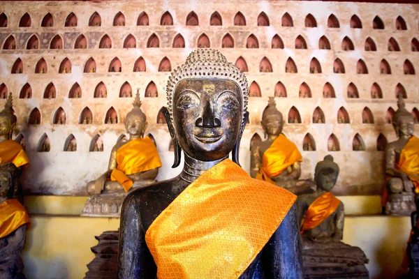 Buddha Image at Wat Si Saket in Vientiane, Laos. — Stock Photo, Image