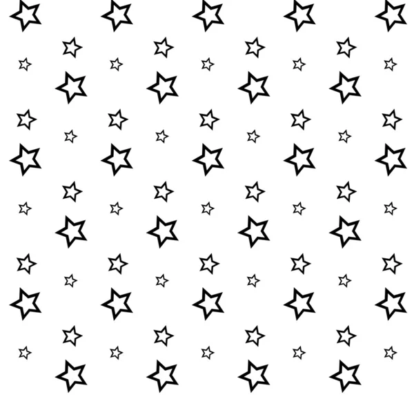 Étoiles motif sans couture — Image vectorielle