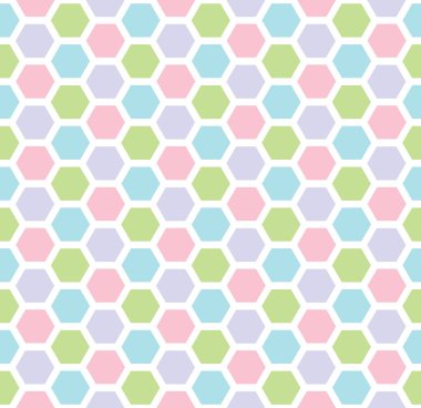 renkli cam altıgen geometrik sorunsuz arka plan.