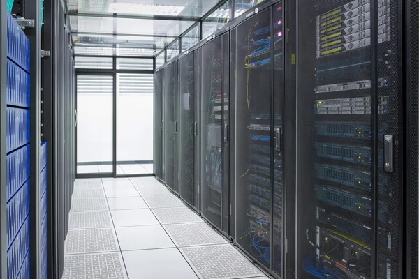 Server computer in the data center room. — Stock Photo, Image