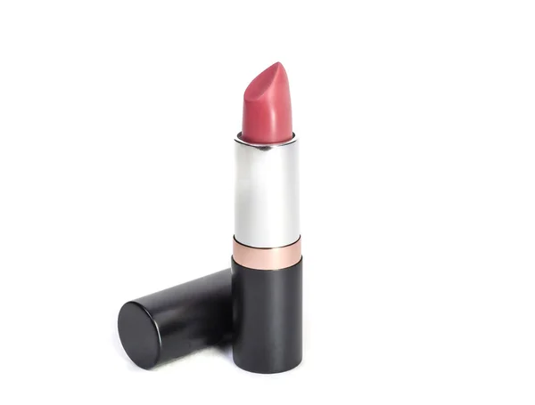 Rossetto Rosa Naturale Vicino Isolato Sfondo Bianco — Foto Stock