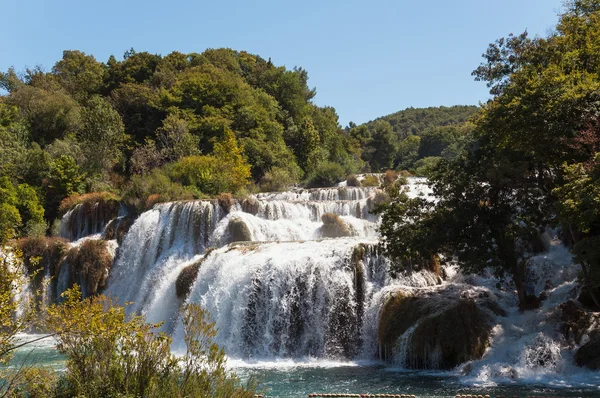 Şelale, Krka Ulusal Parkı, Hırvatistan — Stok fotoğraf