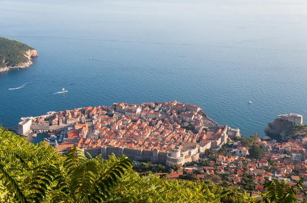 Vista de Dubrovnik desde la montaña Srd — Foto de Stock